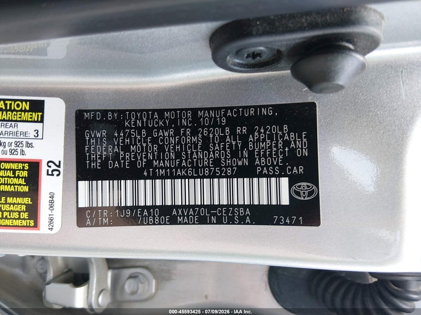 TOYOTA CAMRY - zdjęcie 9