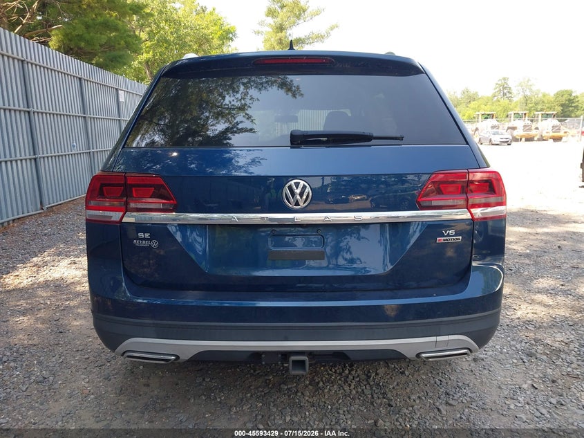 2019 Volkswagen Atlas 3.6L V6 Se VIN: 1V2LR2CA8KC572792 Lot: 45593429