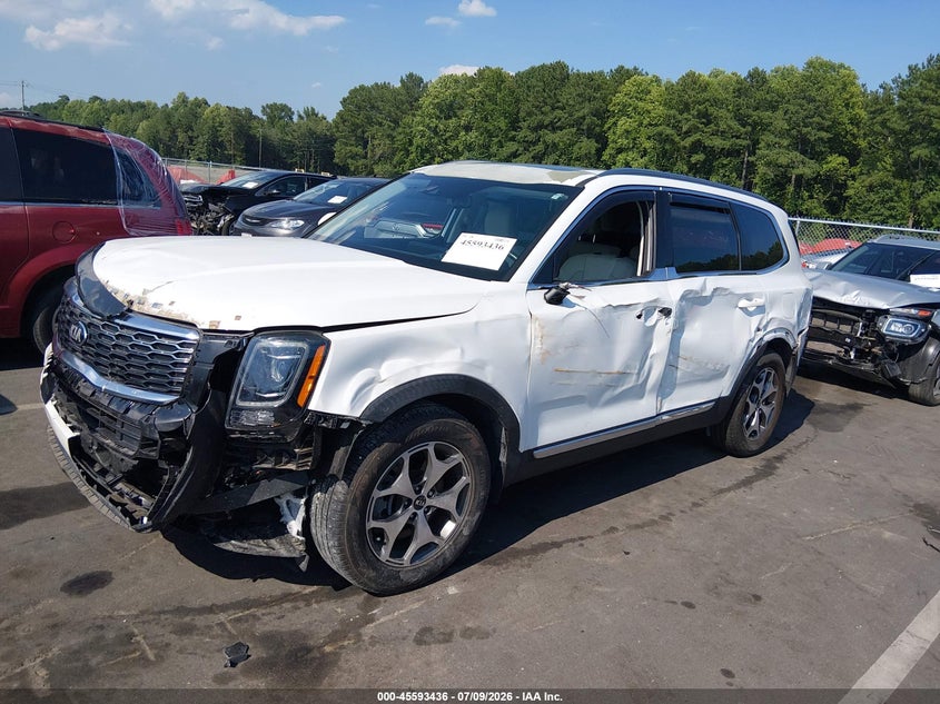 2020 Kia Telluride Ex, Удар спереду, IAAI, VIN 5XYP34HC3LG032015 — фото 2