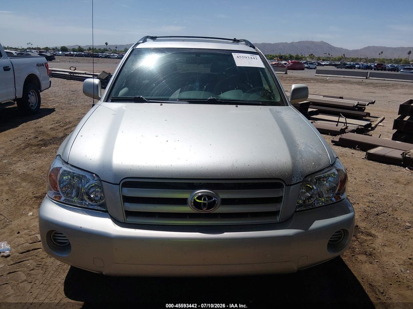 2005 TOYOTA HIGHLANDER SPORT UTILITY VEHICLE 3.3L V-6 DOHC, VVT, 230HP