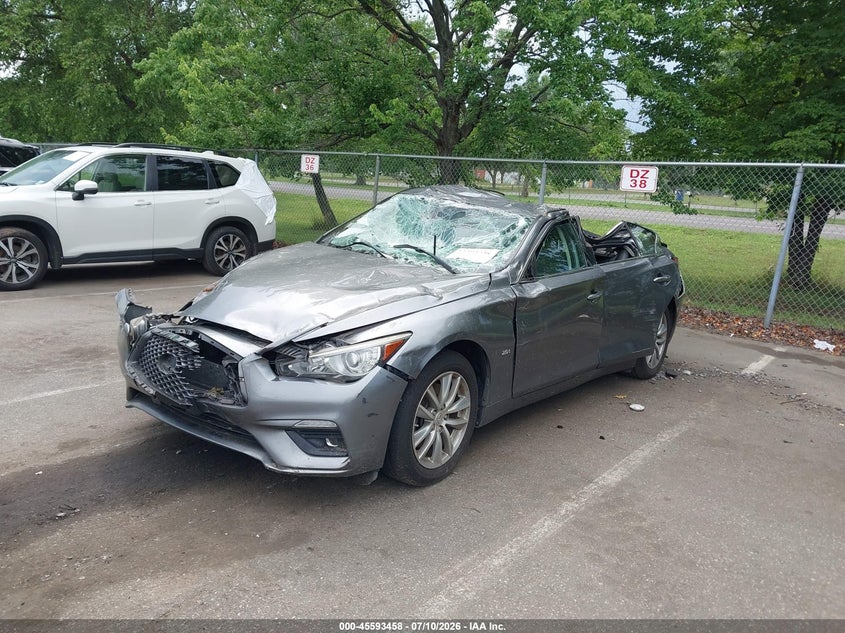 Vin: jn1cv7ar1jm280397, lot: 46091835, infiniti q50 2.0t pure 20182