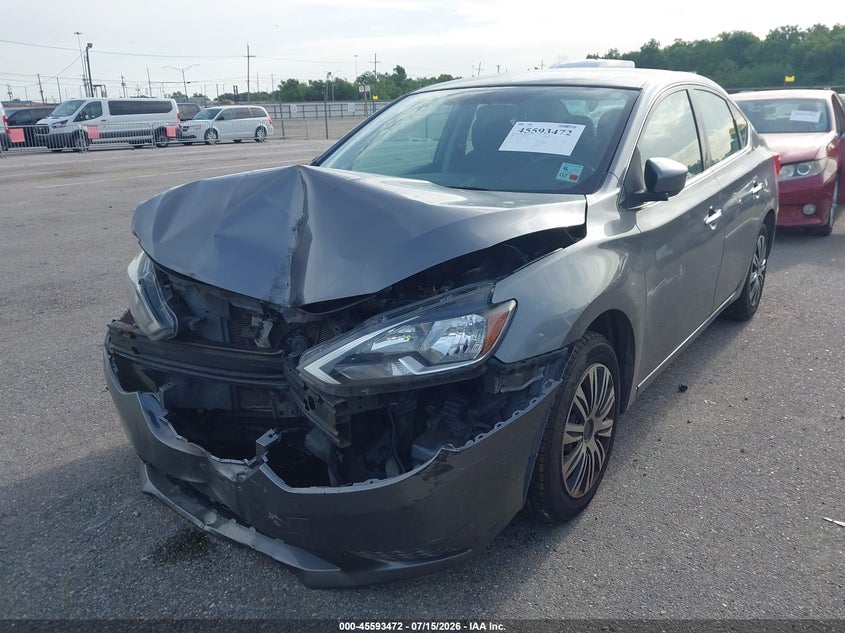 2016 Nissan Sentra, Front End, IAAI, VIN 3N1AB7AP3GL646443 — photo 2