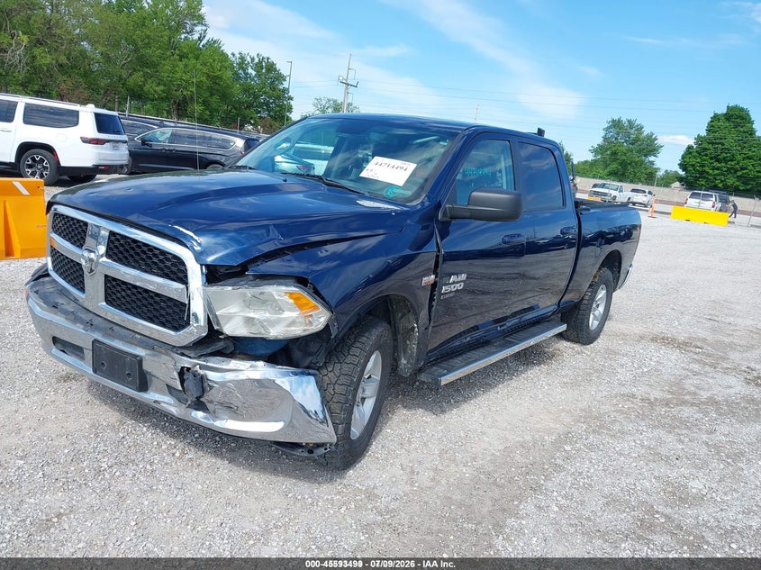 2019 RAM 1500, Град, IAAI, VIN 1C6RR7TT7KS705369 — фото 2
