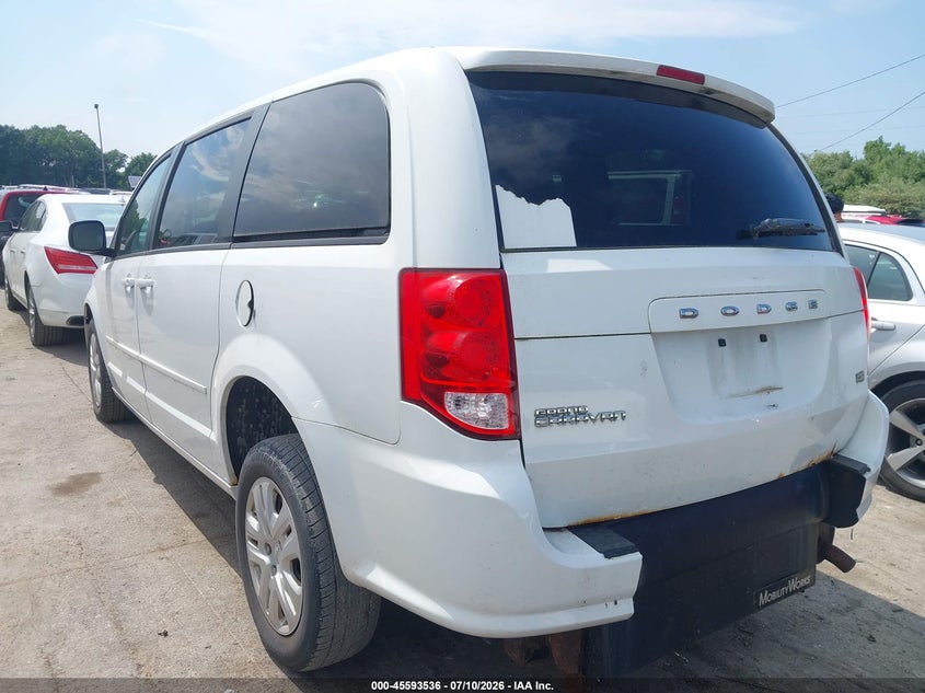 Vin: 2c4rdgbgxfr685931, lot: 46091914, dodge grand caravan se 20153
