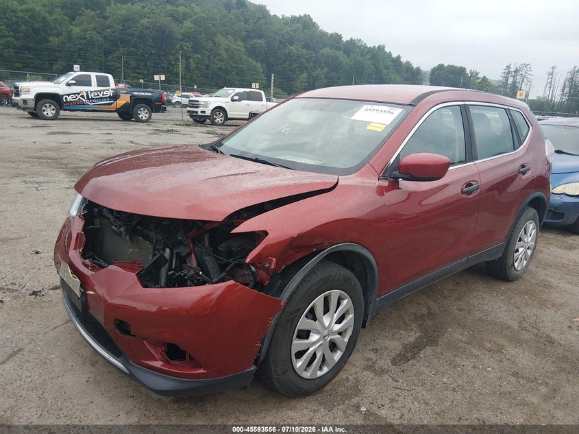 2016 Nissan Rogue, Front End, IAAI, VIN JN8AT2MV6GW148940 — photo 2