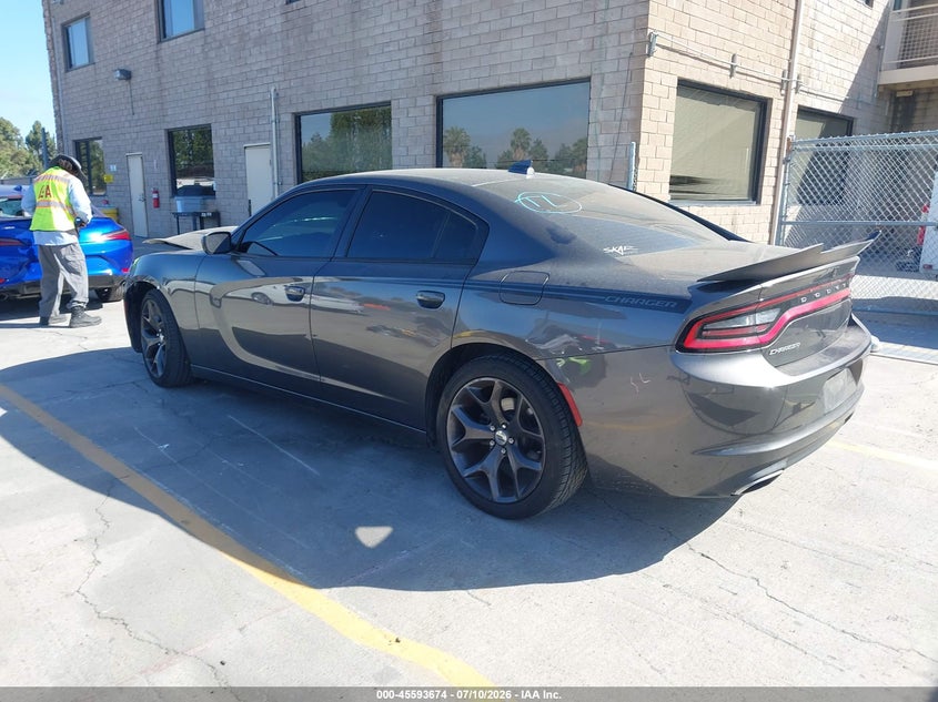 Vin: 2c3cdxhg6hh536989, lot: 46092050, dodge charger sxt rwd 20173