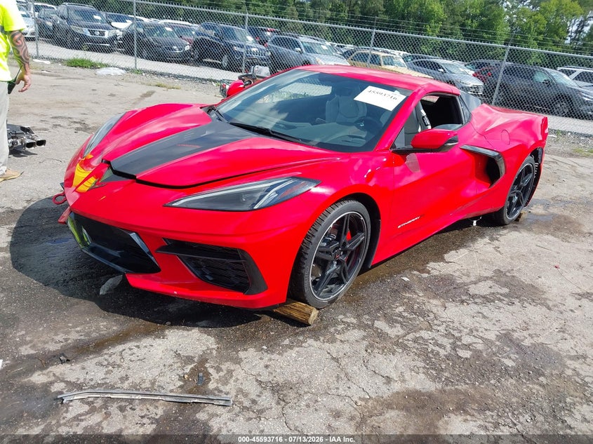2022 Chevrolet Corvette Stingray Rwd 1Lt VIN: 1G1YA3D47N5111856 Lot: 45593716