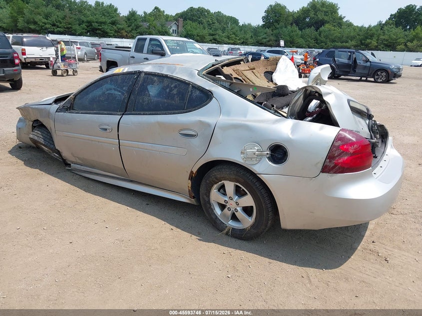 PONTIAC GRAND PRIX 2008 VIN 2G2WP552381104189