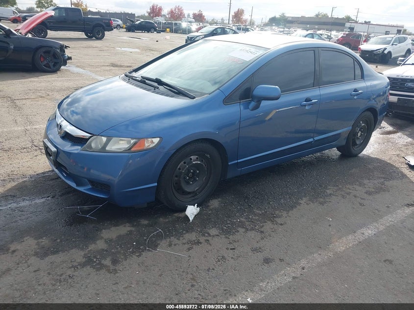 2009 Honda Civic, Удар ззаду, IAAI, VIN 2HGFA16559H342683 — фото 2