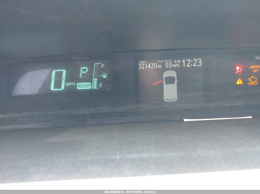 TOYOTA PRIUS C 2012 VIN JTDKDTB33C1003494