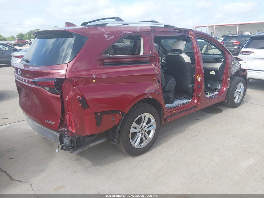 Vin: 5tdzrkec1ts306329, lot: 46092193, toyota sienna limited 20264