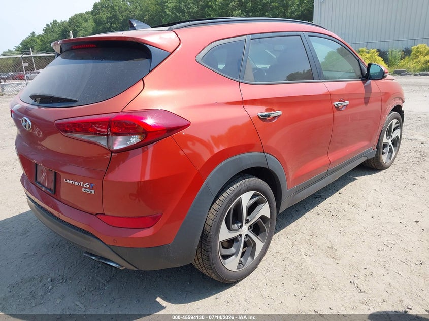 2016 HYUNDAI TUCSON SPORT UTILITY VEHICLE 1.6L I-4 DI, DOHC, VVT, TURBO, 175HP