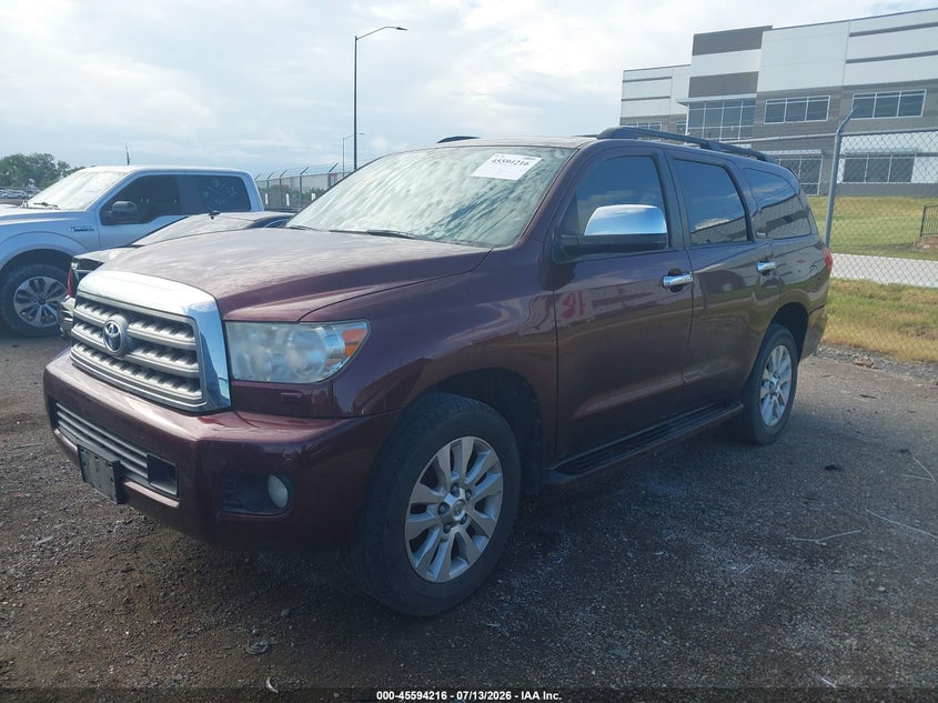 Vin: 5tddw5g15bs042594, lot: 46092593, toyota sequoia platinum 20112