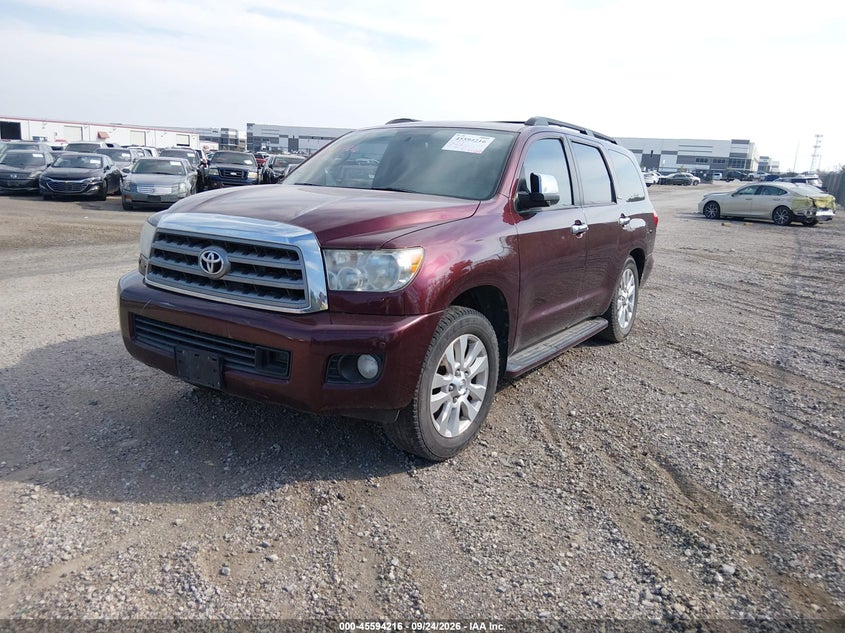 Vin: 5tddw5g15bs042594, lot: 46092593, toyota sequoia platinum 20112