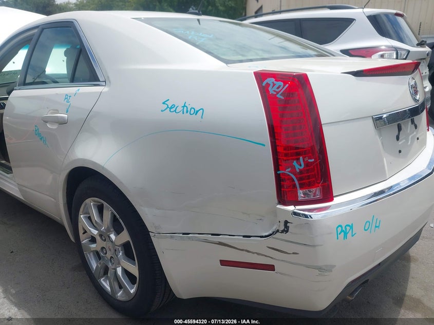 2008 Cadillac Cts Rwd W/1Sa VIN: 1G6DM577380108522 Lot: 45594320