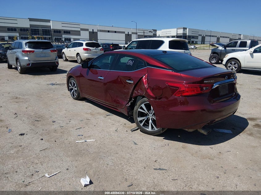 Vin: 1n4aa6ap5gc422697, lot: 46092707, nissan maxima 3.5 platinum 20163