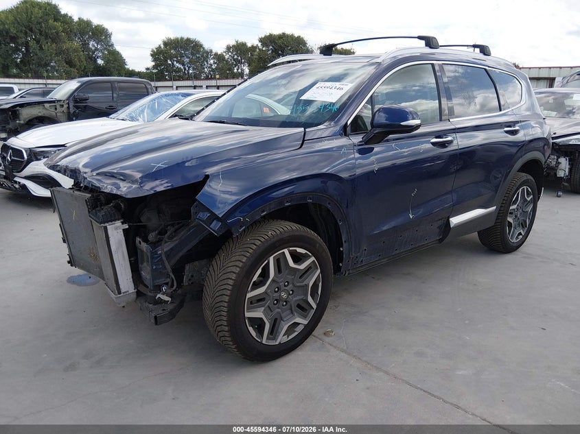 2023 Hyundai Santa Fe, Front & Rear, IAAI, VIN 5NMS4DAL2PH515167 — photo 2