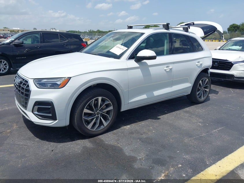 Vin: wa1aaafy8m2012793, lot: 46092851, audi q5 premium 45 tfsi quattro s tronic 20212