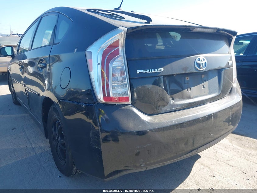2012 TOYOTA PRIUS HATCHBACK 1.8L I-4 DOHC, VVT, 98HP