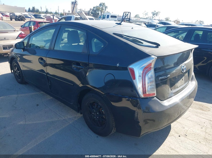 2012 TOYOTA PRIUS HATCHBACK 1.8L I-4 DOHC, VVT, 98HP