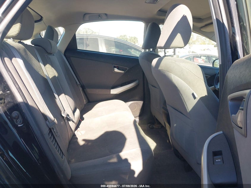 2012 TOYOTA PRIUS HATCHBACK 1.8L I-4 DOHC, VVT, 98HP