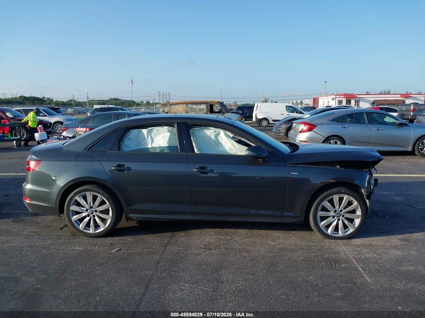 AUDI A4 2018 VIN WAUKMAF47JN020132