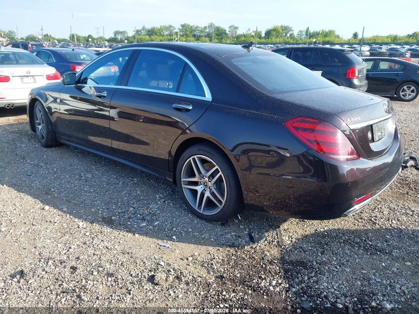 Vin: wddug8gb5ka444805, lot: 46092935, mercedes-benz s 560 4matic 20193