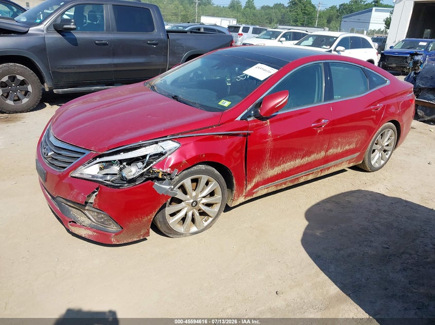 Vin: kmhfh4jg8fa490661, lot: 46092993, hyundai azera limited 20152