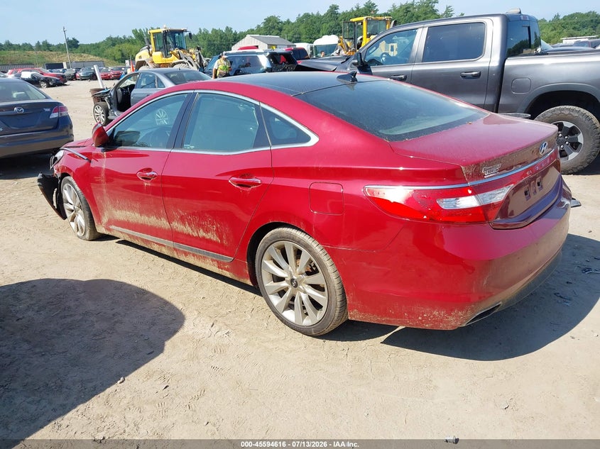 Vin: kmhfh4jg8fa490661, lot: 46092993, hyundai azera limited 20153