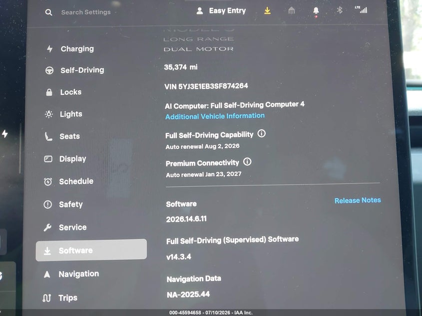 2025 TESLA MODEL 3 SEDAN ELECTRIC