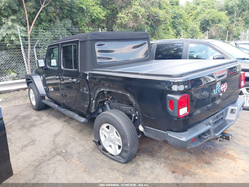 Vin: 1c6hjtagxll126874, lot: 46093217, jeep gladiator sport s 4x4 20203