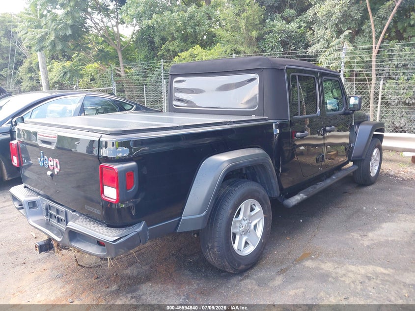 Vin: 1c6hjtagxll126874, lot: 46093217, jeep gladiator sport s 4x4 20204