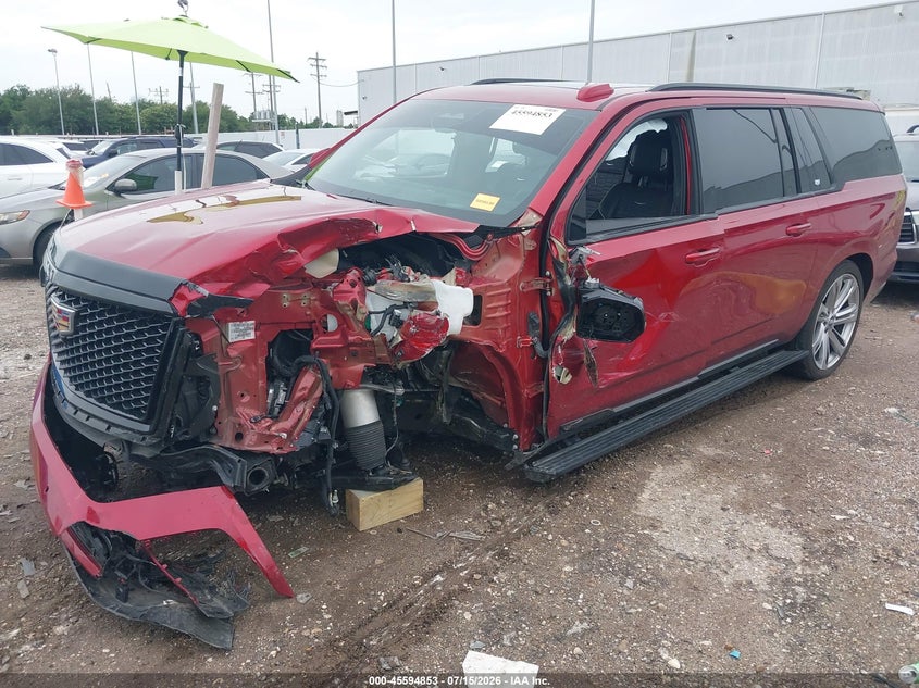 Vin: 1gys9rrl3sr231838, lot: 46093230, cadillac escalade esv sport platinum 20252