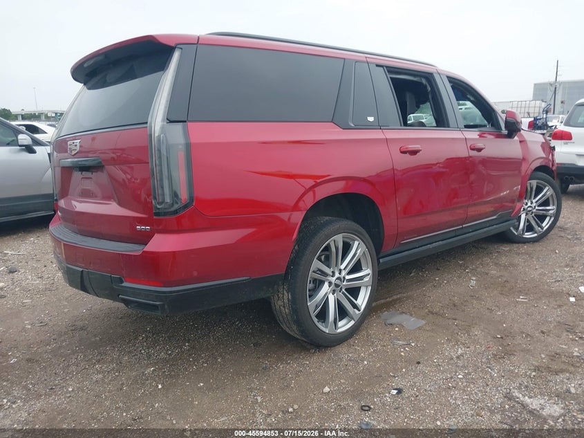 Vin: 1gys9rrl3sr231838, lot: 46093230, cadillac escalade esv sport platinum 20254