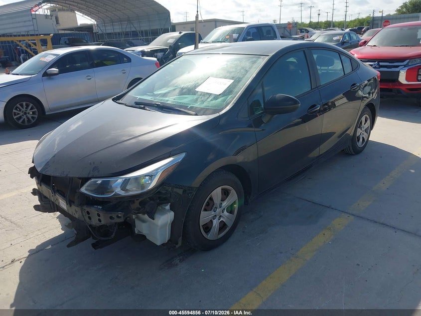 2016 Chevrolet Cruze, Ходова, IAAI, VIN 1G1BC5SM3G7312093 — фото 2