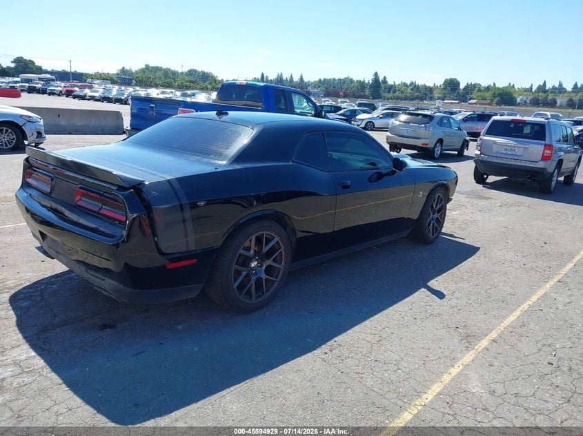 Vin: 2c3cdzfj2gh285199, lot: 46093306, dodge challenger r/t scat pack 20164
