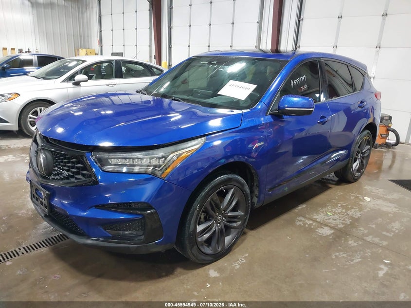 2019 Acura Rdx A-Spec Package, Удар спереди, IAAI, VIN 5J8TC1H66KL025619 — фото 2
