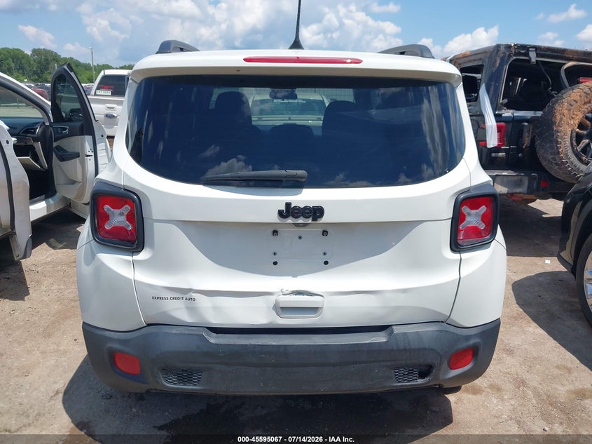 2018 Jeep Renegade Altitude Fwd VIN: ZACCJABB0JPH00109 Lot: 45595067