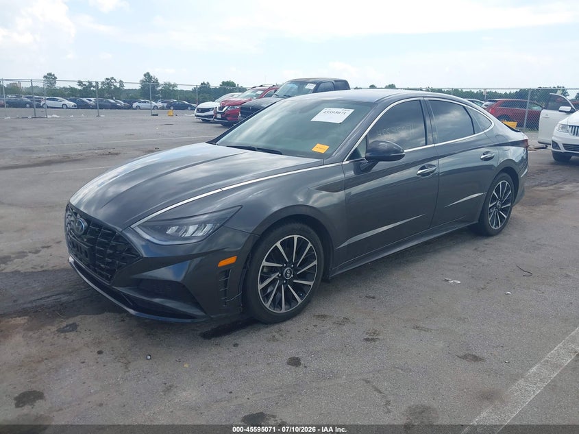 2020 Hyundai Sonata Sel Plus, Удар сзади, IAAI, VIN 5NPEJ4J21LH040749 — фото 2