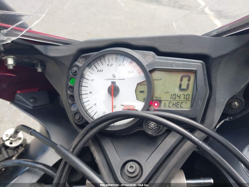 2006 SUZUKI GSX-R750 auction photo 7