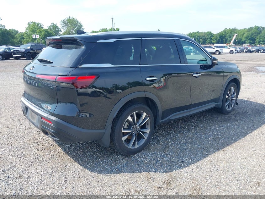 Vin: 5n1dl1fs9pc347192, lot: 46093521, infiniti qx60 luxe awd 20234