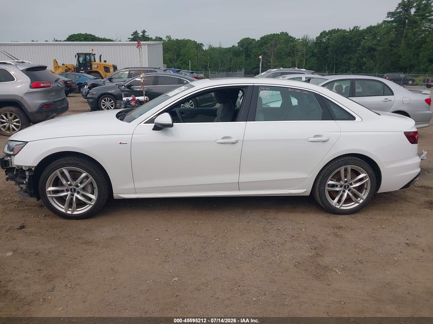 2021 Audi A4 Premium Plus 45 Tfsi S Line Quattro S Tronic VIN: WAUEAAF47MN003633 Lot: 45595212
