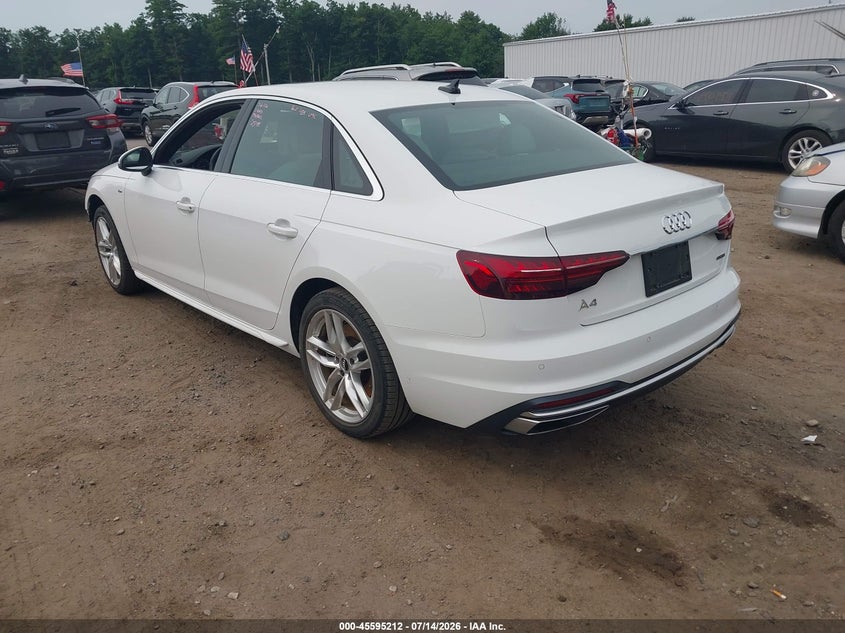Vin: waueaaf47mn003633, lot: 46093589, audi a4 premium plus 45 tfsi s line quattro s tronic 20213