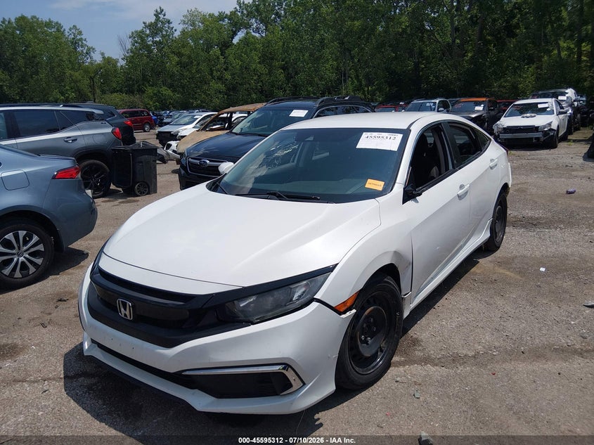 2019 Honda Civic, Front End, IAAI, VIN 2HGFC2F61KH581436 — photo 2