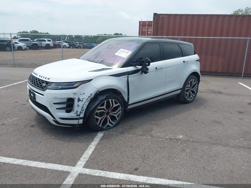 Vin: salzl2gx0lh043619, lot: 46093712, land rover range rover evoque r-dynamic se 20202