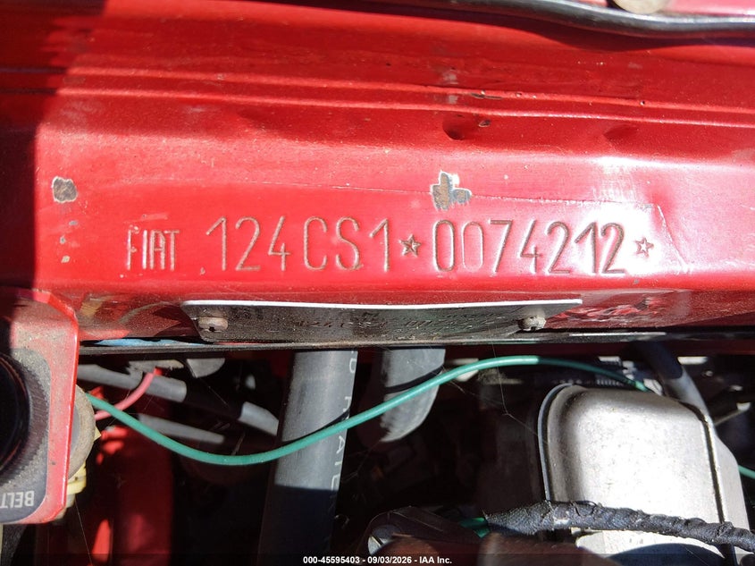 FIAT 124 1974 VIN 0000124CS10074212