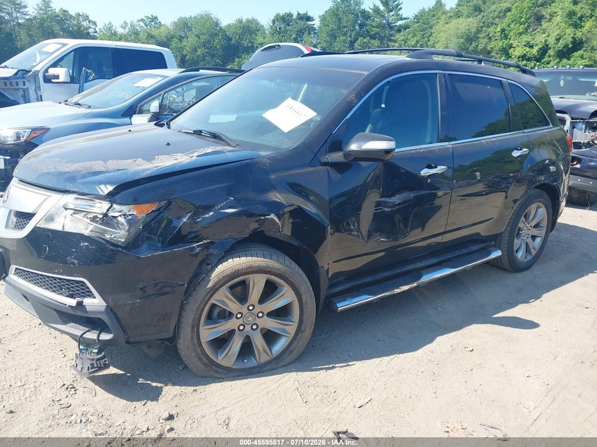 2010 Acura MDX, Левый бок, IAAI, VIN 2HNYD2H72AH515822 — фото 2