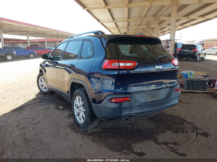 Vin: 1c4pjlab4gw160063, lot: 46093961, jeep cherokee sport 20163