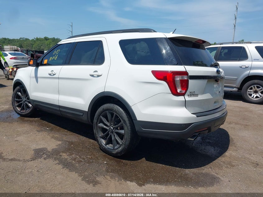 Vin: 1fm5k8dh3jga50992, lot: 46093987, ford explorer xlt 20183