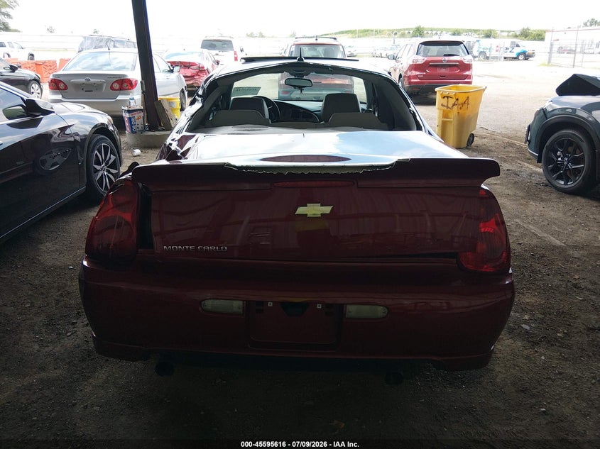 2007 Chevrolet Monte Carlo Ss VIN: 2G1WL16C679303026 Lot: 45595616